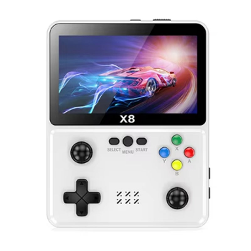 X8 kézi játékkonzol Retro Nosztalgikus játékkonzol 4,3 hüvelykes képernyővel, 1500 mAh lítium akkumulátoros játékvezérlővel, 480x800 Game Console