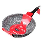 Wok Serpenyő 30 cm – Alumínium, Gránit Bevonattal Indukciós - ZILNER ZL-7904