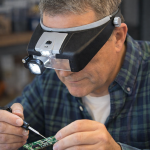 Fejpántos nagyító 2 LED világítással – Precíziós munkákhoz- ZL202230195963-7