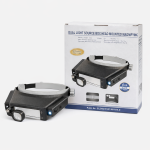 Fejpántos nagyító, Fejre szerelhető nagyító dupla LED világítással ZL202230196184-9