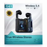 G61 True Wireless Bluetooth 5.4 Fülhallgató – Prémium Hangzás, Modern Dizájn
