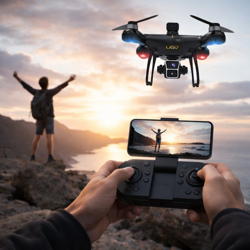 Drón KOS-13006 HD Dual Camera Összecsukható Drón - JINGONG