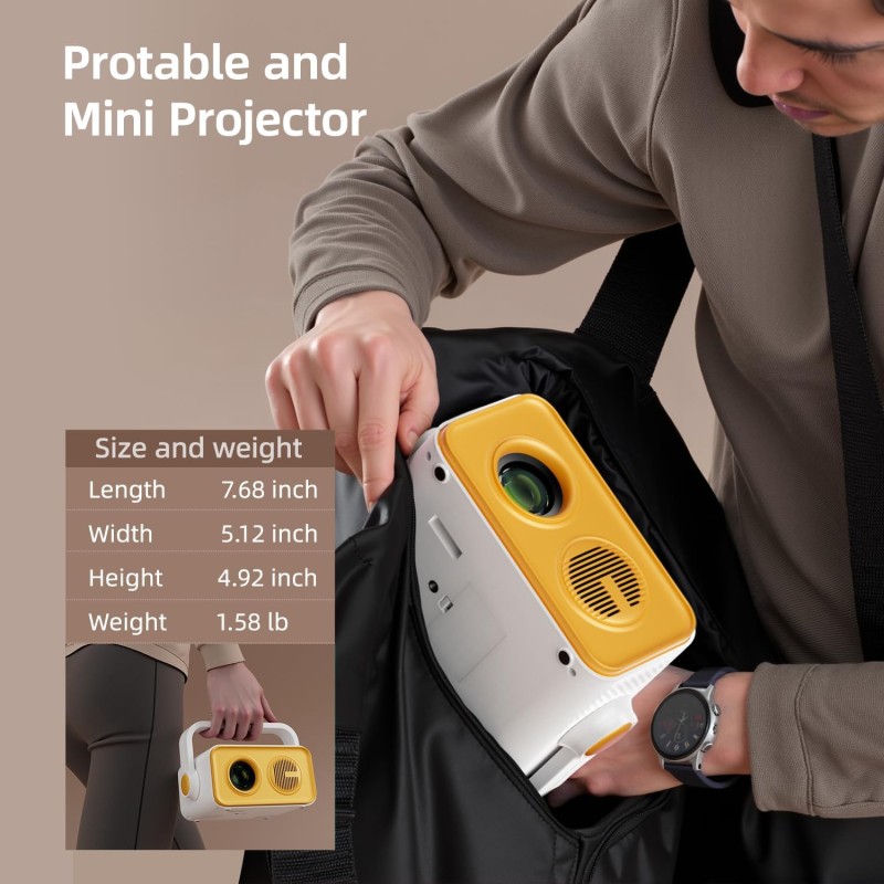 Sumker Hordozható Smart Projektor – Android 11 (KL25-714)