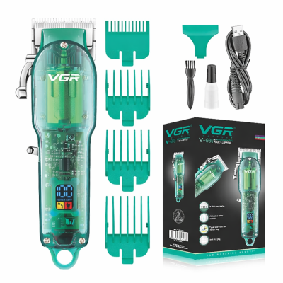 VGR V-660 Professzionális Vezeték Nélküli Hajnyíró LCD Kijelzővel