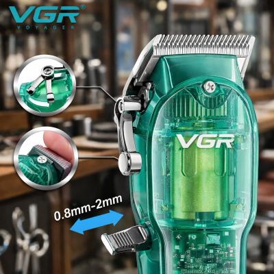 VGR V-660 Professzionális Vezeték Nélküli Hajnyíró LCD Kijelzővel