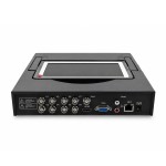 8 csatornás DVR kamerarögzítő H.264 AHD/TVI/IP támogatással és beépített kijelzővel