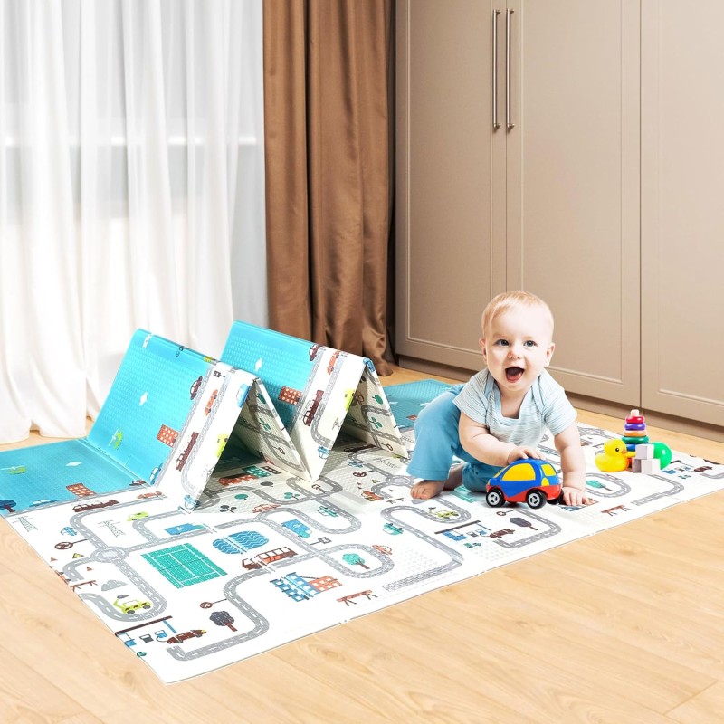 kétoldalas összehajtható Játszószőnyeg 120x180cm - Baby Play Mat -