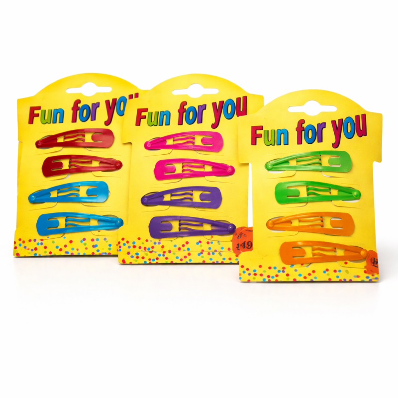 Színes hajcsatt 4db