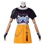 K-Pop Demonvadász Mira jelmez parókával – gyerek cosplay szett