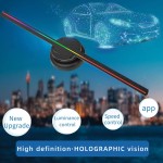 PD42 3D hologram projektor – reklám kijelző ventilátor, falra szerelhető, HD LED