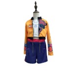 K-Pop Démonvadász Rumi jelmez parókával – gyerek cosplay szett