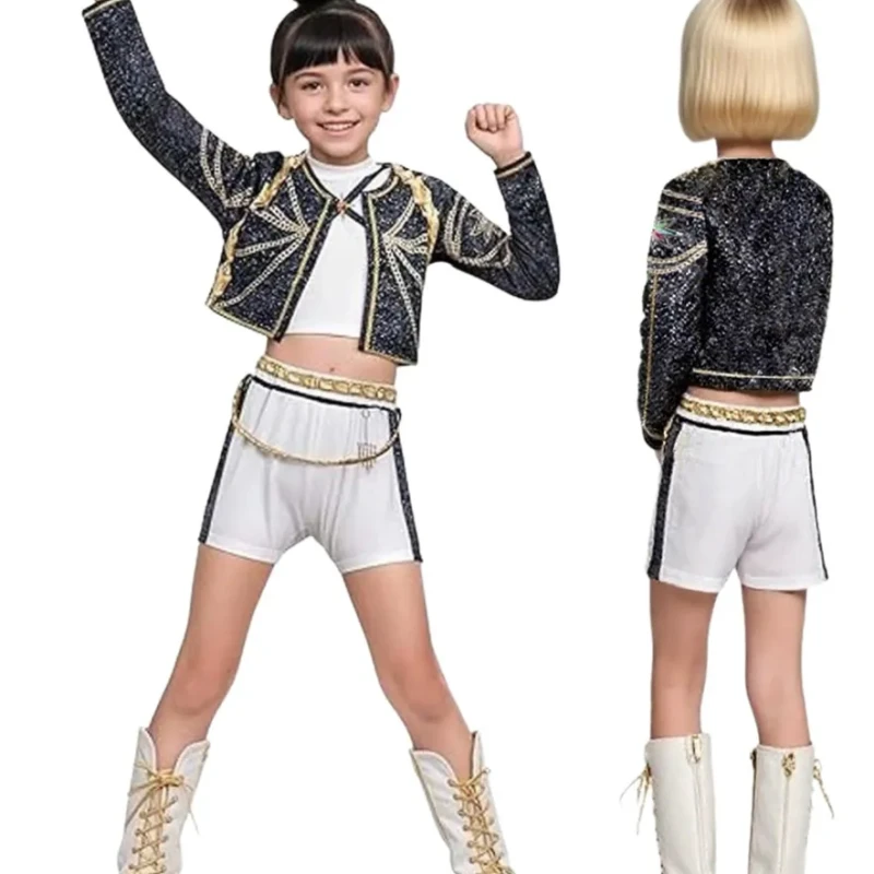 Rummi jelmez – K-POP fellépő ruha gyerekeknek | Modern táncos kosztüm