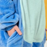 Stitch jelmez plüss pizsama kigurumi gyerekeknek – puha, meleg és kényelmes