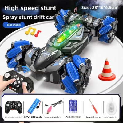 Távirányítós Stunt Autó – Oldalazó Drift, Füst és LED Fények