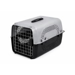 Kisállat szállító 58 cm | Kutya hordozó, macska ketrec – 58-as méret Szürke