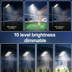 SOLARLIGHT™ LED LÁMPA 1000W Napelemes utcai lámpa távirányító CH-23-208C