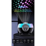 Starry Sky Light vezeték nélküli töltő Bluetooth hangszóró BT-2203 RGB színes hangulatú éjszakai fény