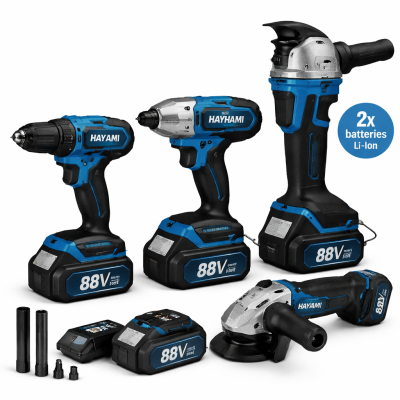 Hayami Akkus Szerszámkészlet – 88V, 320 Nm, Brushless Motor, 3 darabos HA-1012