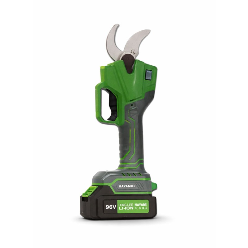 Akkumulátoros metszőolló, 2 db 96 V akkumulátorral, dobozban- HAYAMI HA-1032