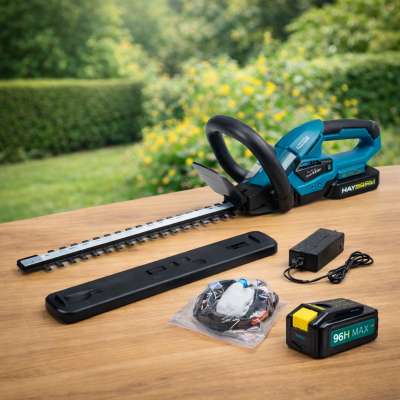 HAYAMI HA-1038 Akkus Sövényvágó – 510 mm vágáshossz, 2 Akkumulátorral, Vezeték Nélküli