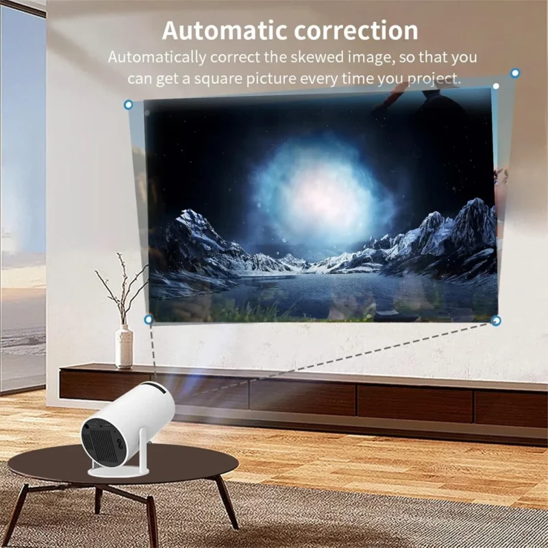 Intelligens 4k videoprojektor játékkonzollal, VSM, Android TV 11.0, távirányító, WiFi 6, Bluetooth 5.0