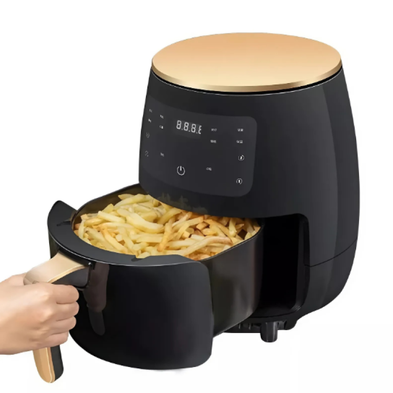 KIMIYO AIR FRYER 6L – 2400W – LCD kijelzős- Forrólevegős sütő – Többféle sütési funkció