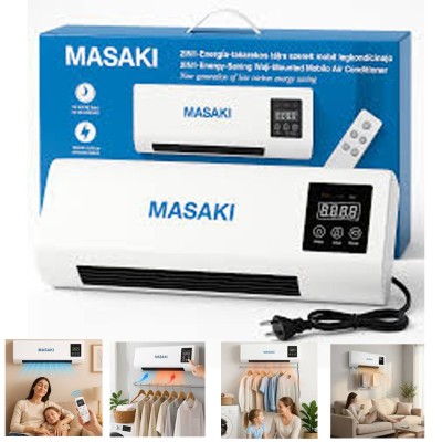 MASAKI KL25-255 2 az 1-ben Fali Hűtő-Fűtő Készülék 2000W – Fehér