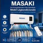MASAKI KL25-255 2 az 1-ben Fali Hűtő-Fűtő Készülék 2000W – Fehér