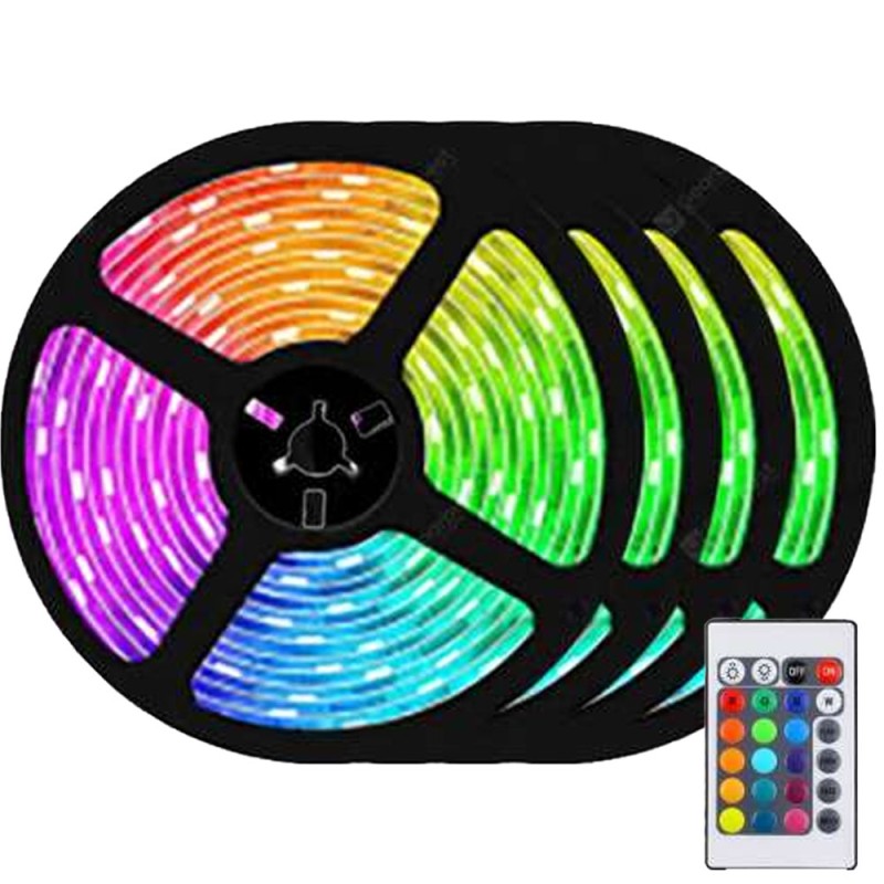 WIFI-S RGB LED SZALAG SZETT, TÁVIRÁNYÍTÓVAL, 20 M