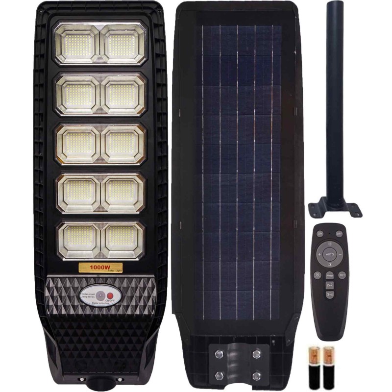 SOLARLIGHT™ LED LÁMPA 1000W Napelemes utcai lámpa  távirányító + Szerelvény