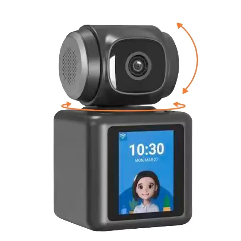 Luxy Beltéri WiFi IP Kamera 2,8" Kijelzővel – 1080P, AI Mozgásérzékelés, 360° Forgatható- Video Calling Smart Camera