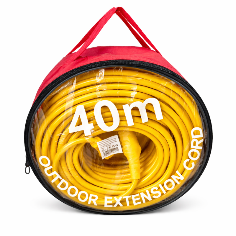 40 m-es kültéri hosszabbító kábel Sárga