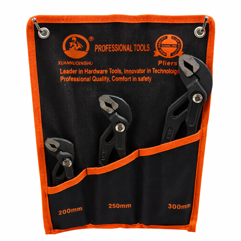 Professzionális vízpumpafogó készlet 3 részes (200 mm / 250 mm / 300 mm)