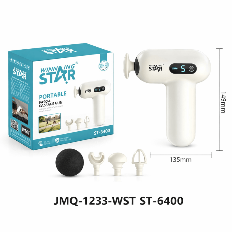 Hordozható masszázspisztoly – Kompakt és erőteljes izomlazítás,  Winning Star ST-6400