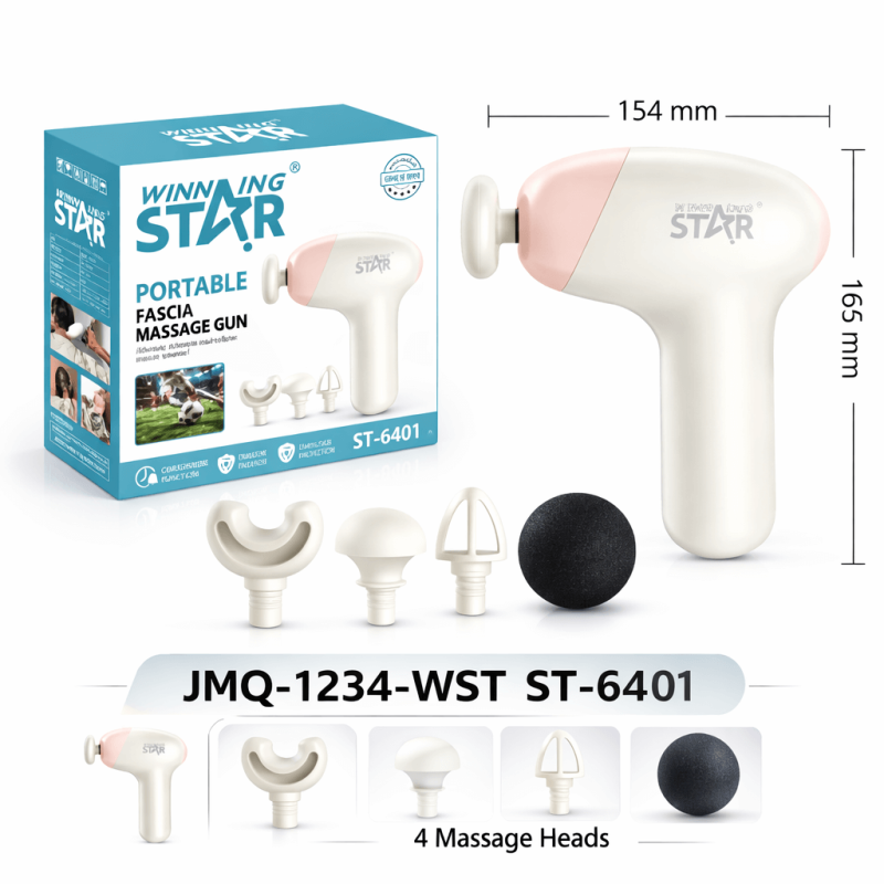 Hordozható masszázspisztoly – Hatékony izomlazítás kompakt kivitelben - Winning Star ST-6401