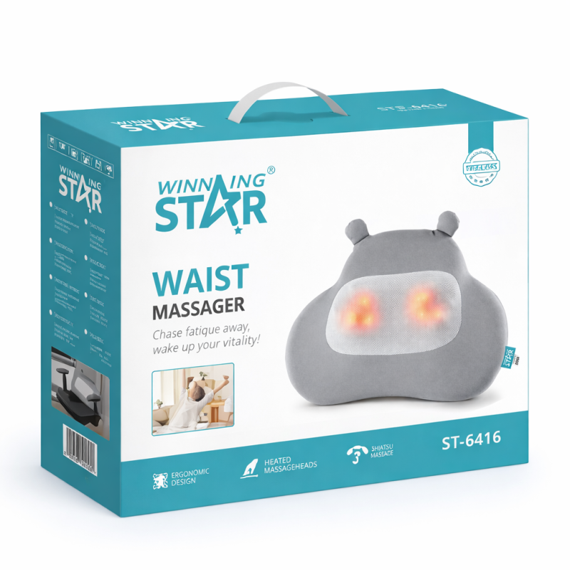 Elektromos Derékmasszírozó Párna – Fűtő Funkcióval - Winning Star ST-6416