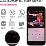 Bluetooth hangszóró LED lámpával Hordozható vezeték nélküli mini hangszóró Mobil zene MP3 mélynyomó TF  Ball CattleBie T&G A18