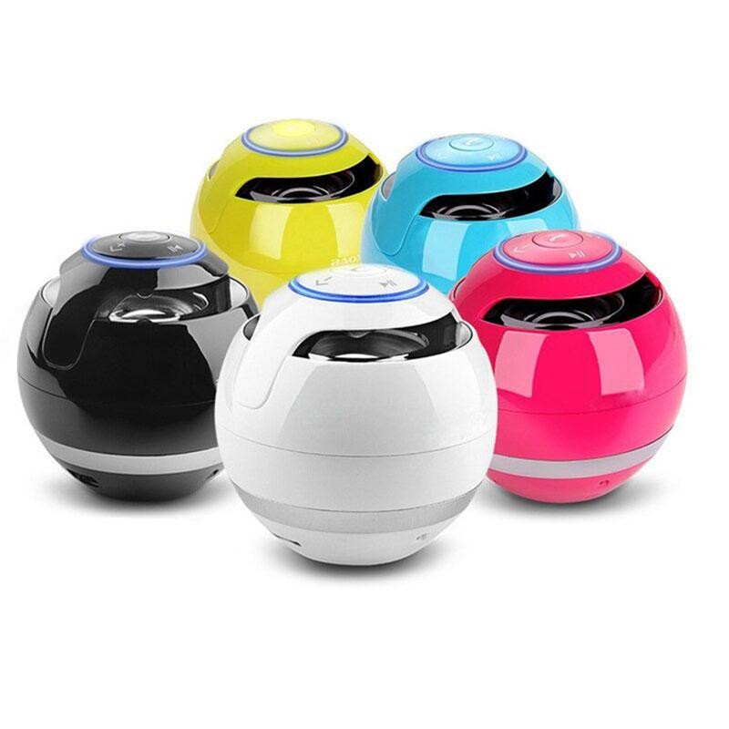 Bluetooth hangszóró LED lámpával Hordozható vezeték nélküli mini hangszóró Mobil zene MP3 mélynyomó TF  Ball CattleBie T&G A18