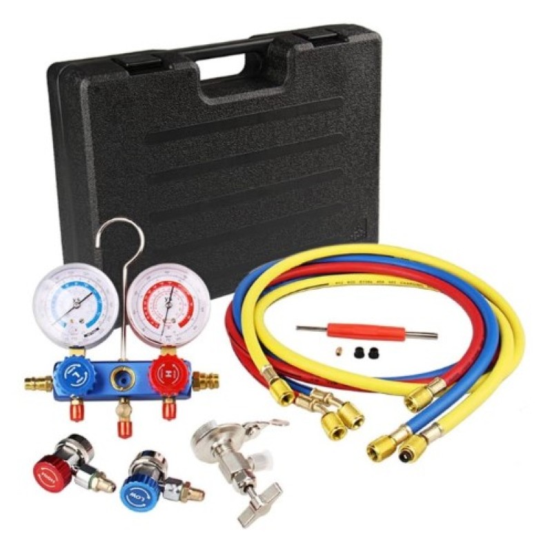 Haina HA-2103 klímaszerelő nyomásellenőrző készlet 2500 psi hűtőközeg vizsgálathoz