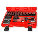 Hitman HA-6844 1/2" Gépi Dugókulcs készlet – 23 részes, 12 lapfejű kivitel