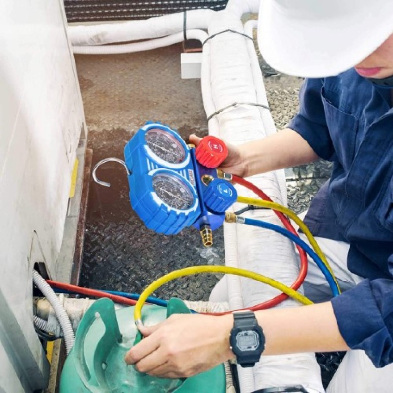 Haina HA-2103 klímaszerelő nyomásellenőrző készlet 2500 psi hűtőközeg vizsgálathoz