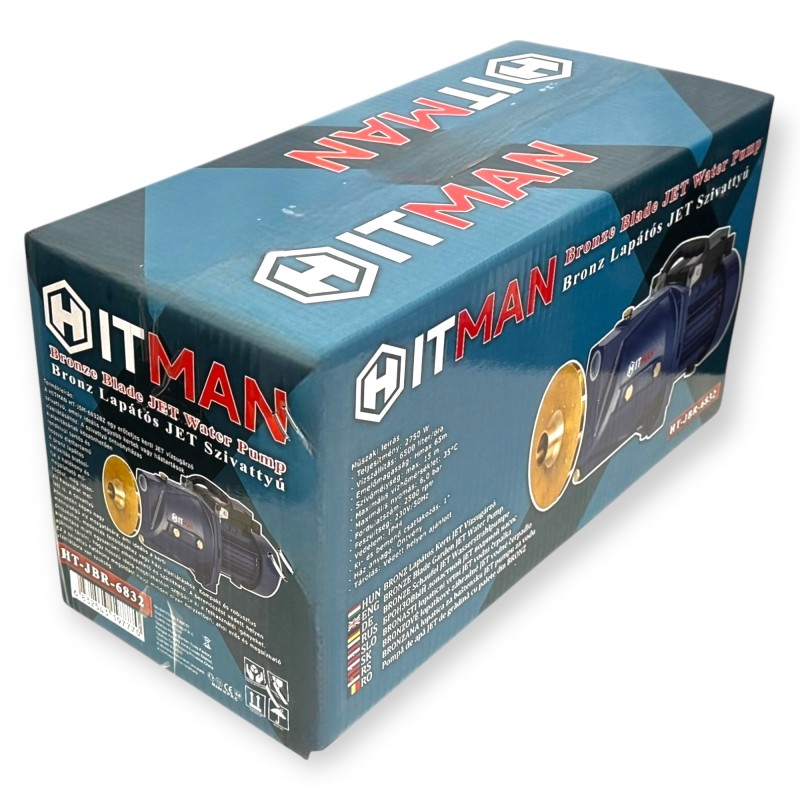 Hitman HT-JSM-6832BZ Kerti JET Szivattyú, BRONZ lapátos, 2750W teljesítmény