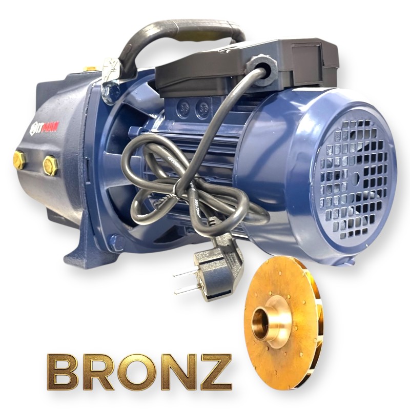 Hitman HT-JSM-6832BZ Kerti JET Szivattyú, BRONZ lapátos, 2750W teljesítmény