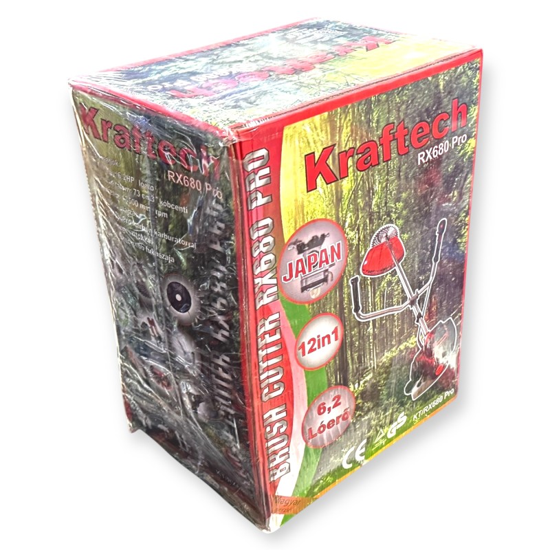KrafTech KT/RX680-Pro benzinmotoros fűkasza és bozótvágó 6,2 LE, 73 cm³