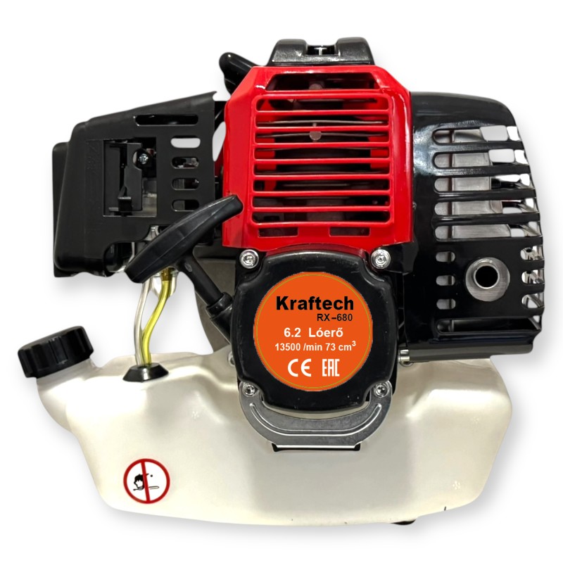 KrafTech KT/RX680-Pro benzinmotoros fűkasza és bozótvágó 6,2 LE, 73 cm³