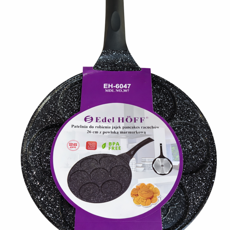Palacsintasütő 26 cm, Márvány Bevonattal – Edel Hoff EH-6047