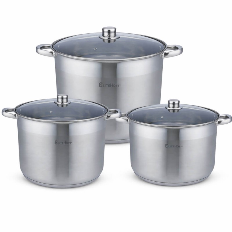 Rozsdamentes edénykészlet – 6 részes EliteHoff E-4300