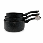 Rosenberg Professional 3 részes kőbevonatú serpenyő készlet – 16 cm, 18 cm, 20 cm