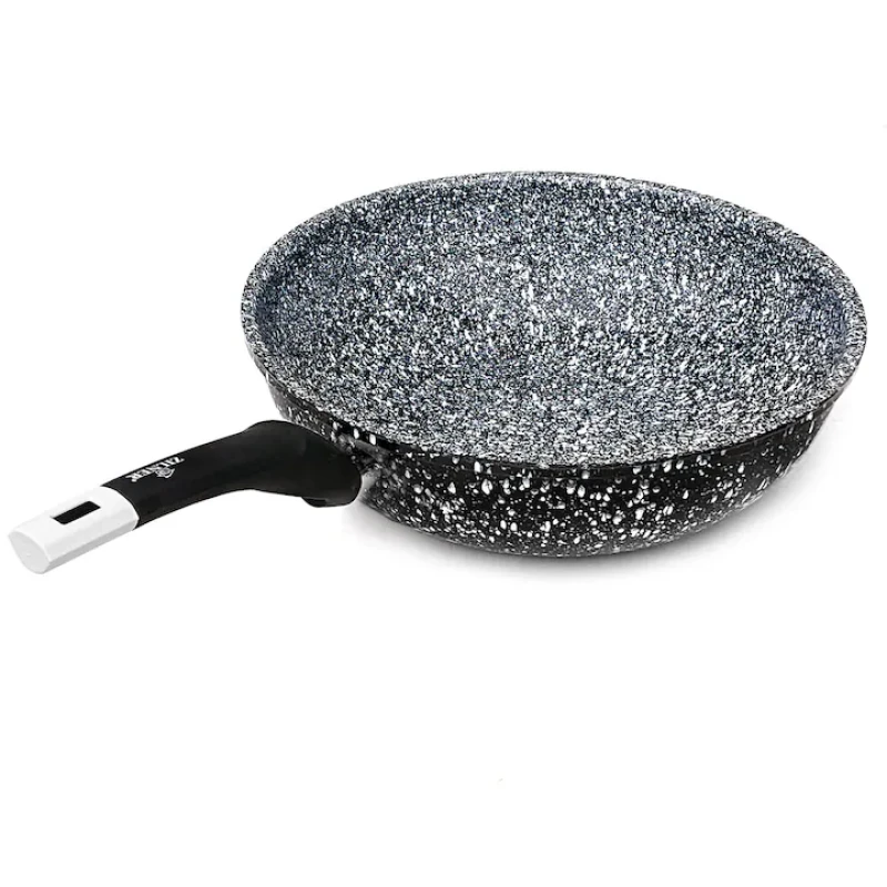 Wok Serpenyő 30 cm – Alumínium, Gránit Bevonattal Indukciós - ZILNER ZL-7904