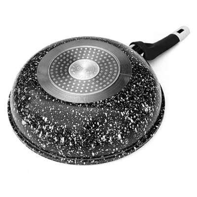 Wok Serpenyő 30 cm – Alumínium, Gránit Bevonattal Indukciós - ZILNER ZL-7904